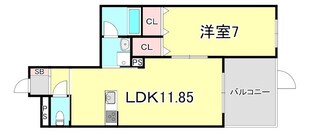 シャーメゾン水木通の物件間取画像